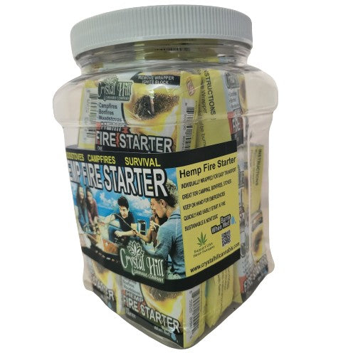 Hemp Fire Starters Retail Display (20 count) Reusable Container  *FREE SHIPPING*